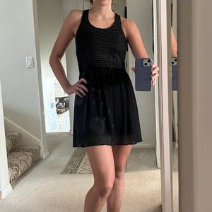 Francesca's black dress